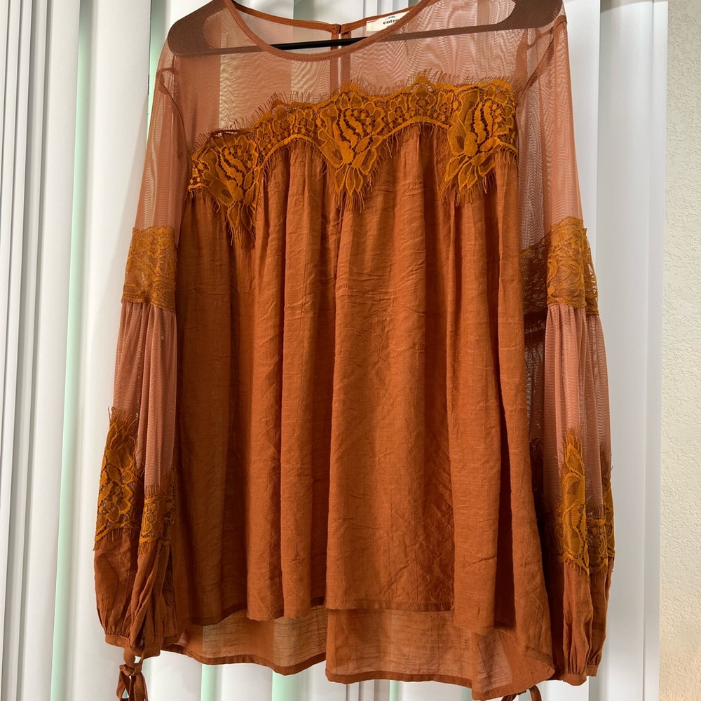 Bought from VICI lace cutout blouse